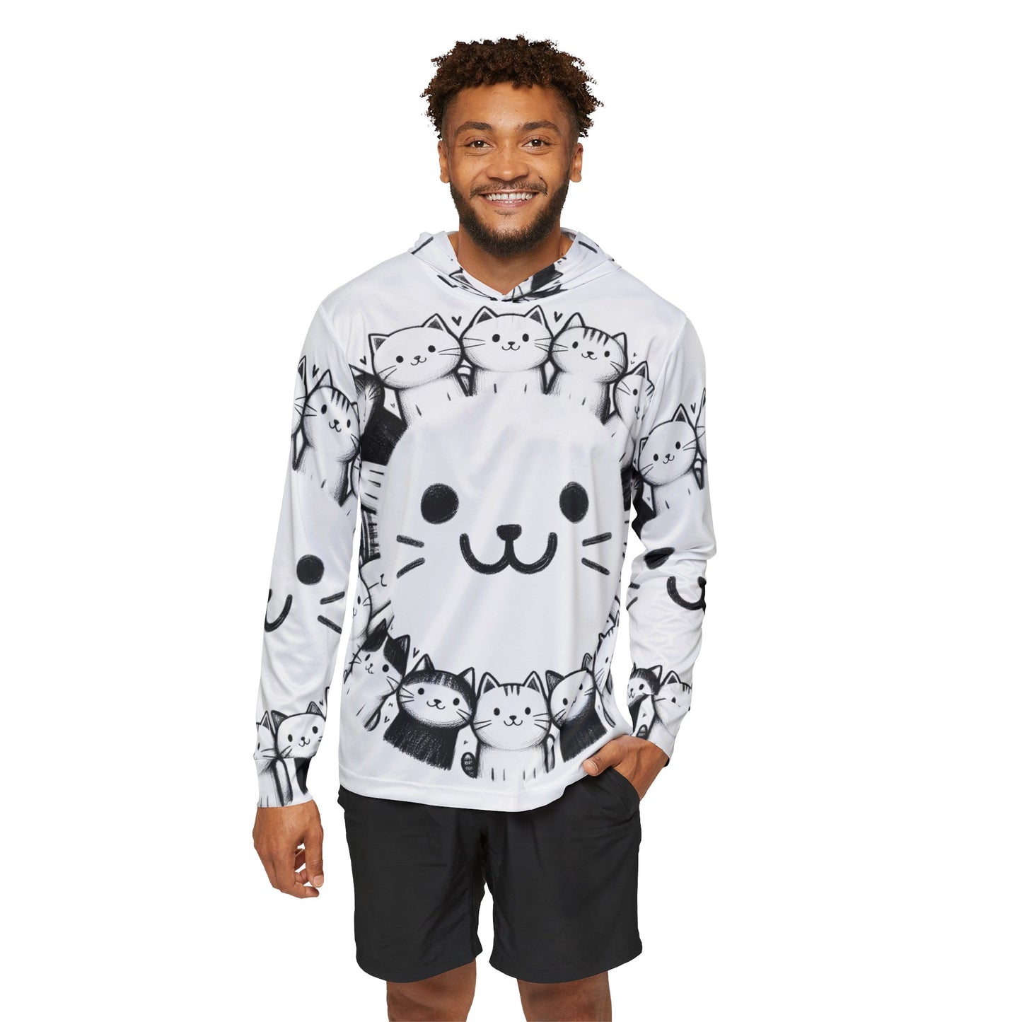 Happy Cats Unisex Lightweight Hoodie