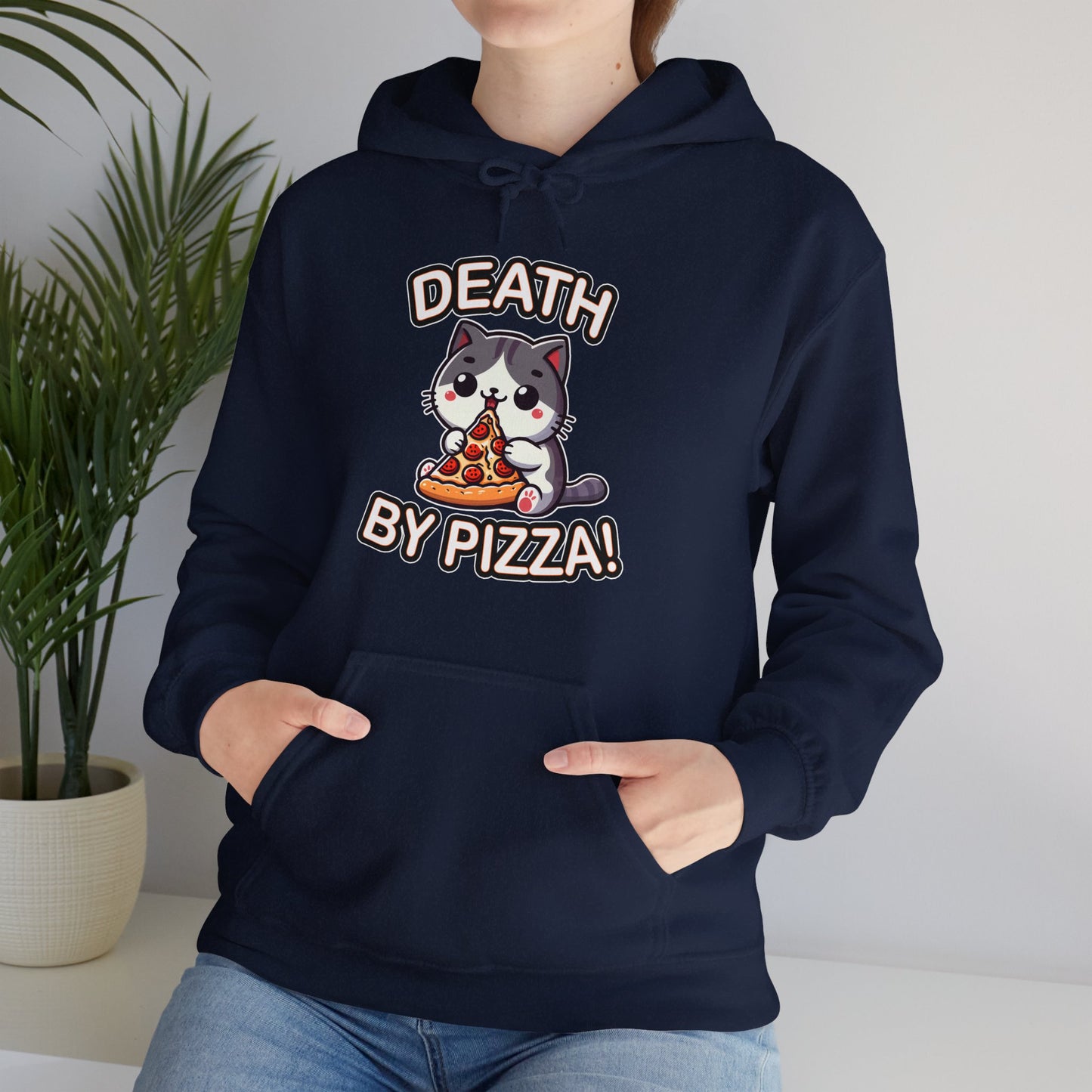 Death by Pizza Gender-Neutral Hoodie