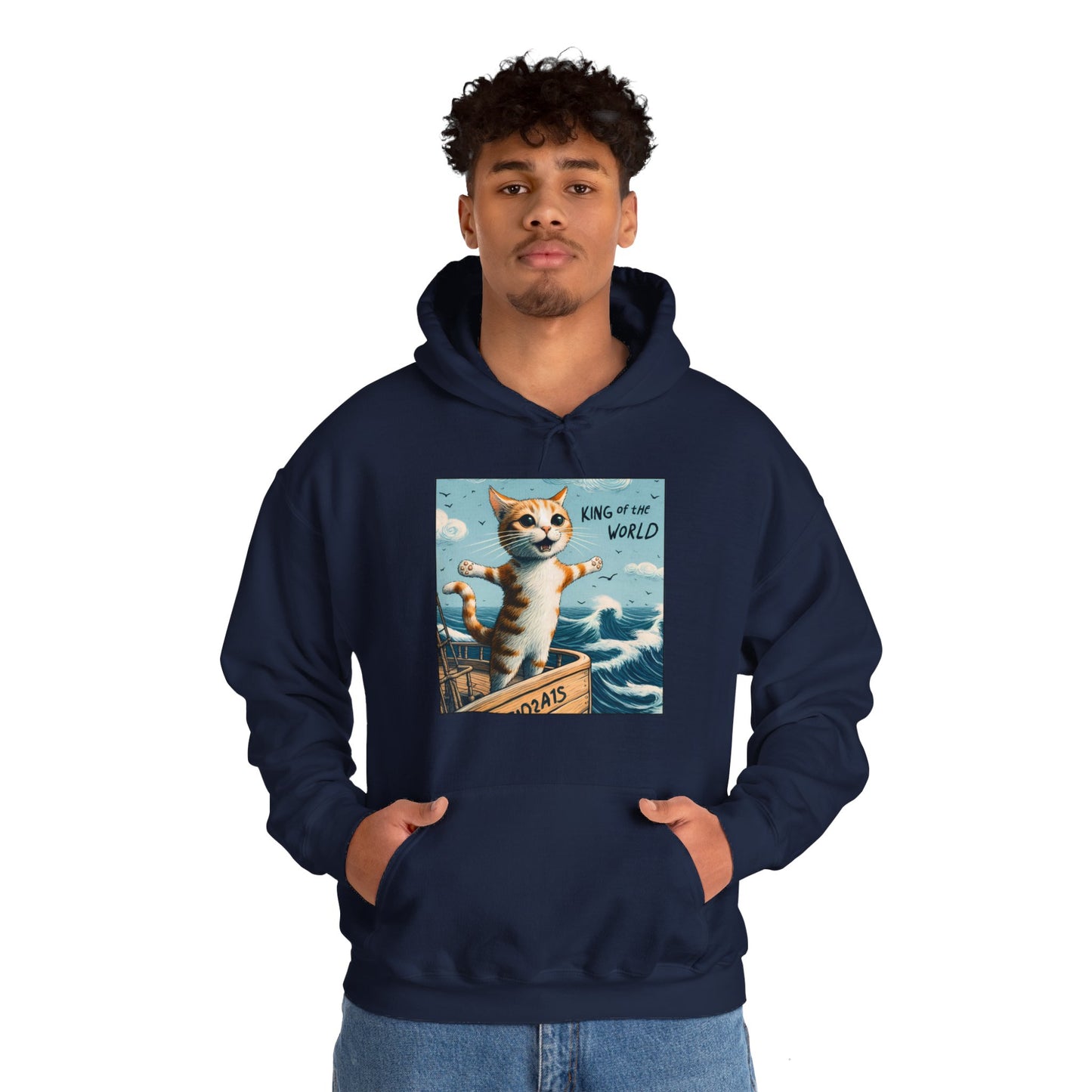 King of the World Gender-Neutral Hoodie