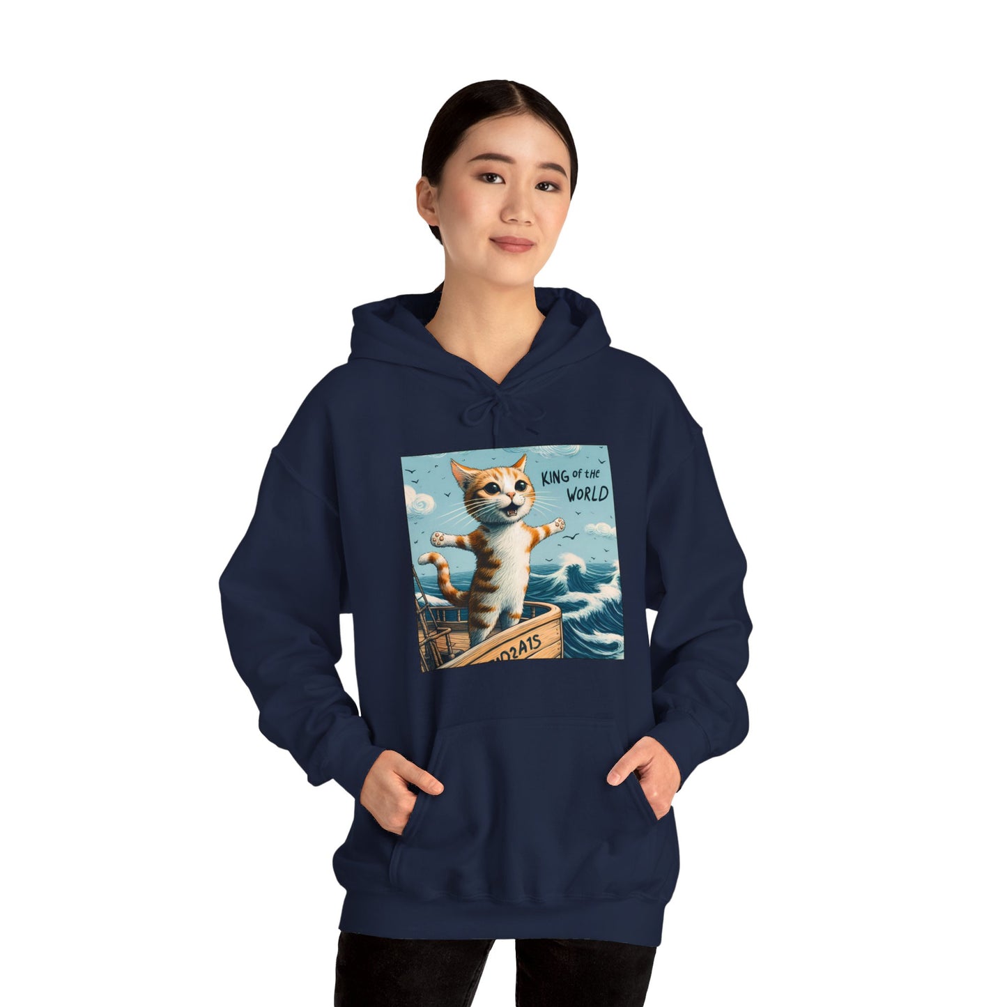 King of the World Gender-Neutral Hoodie
