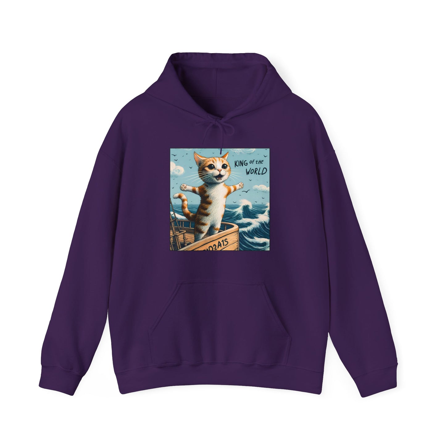 King of the World Gender-Neutral Hoodie
