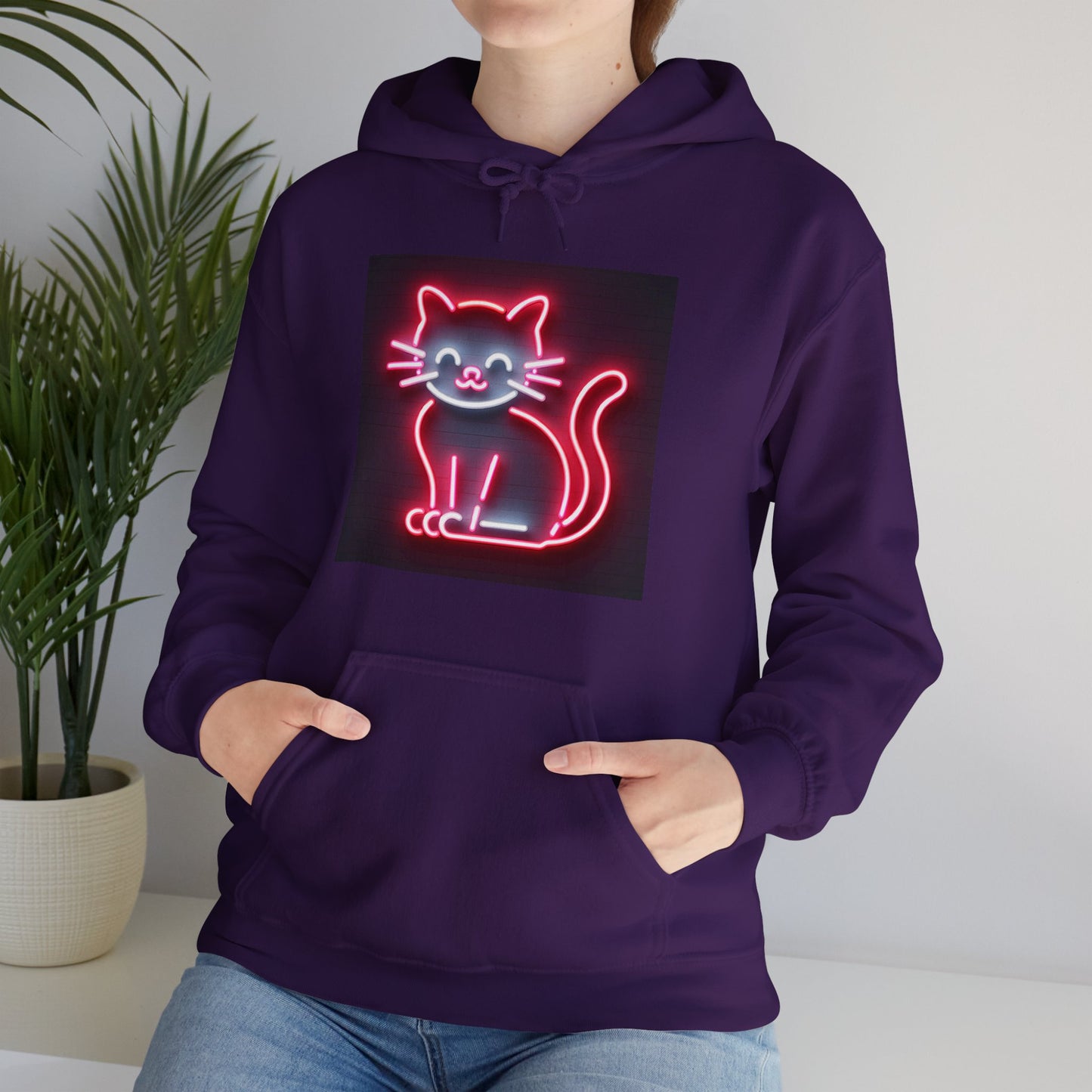 Neon Cat Hoodie