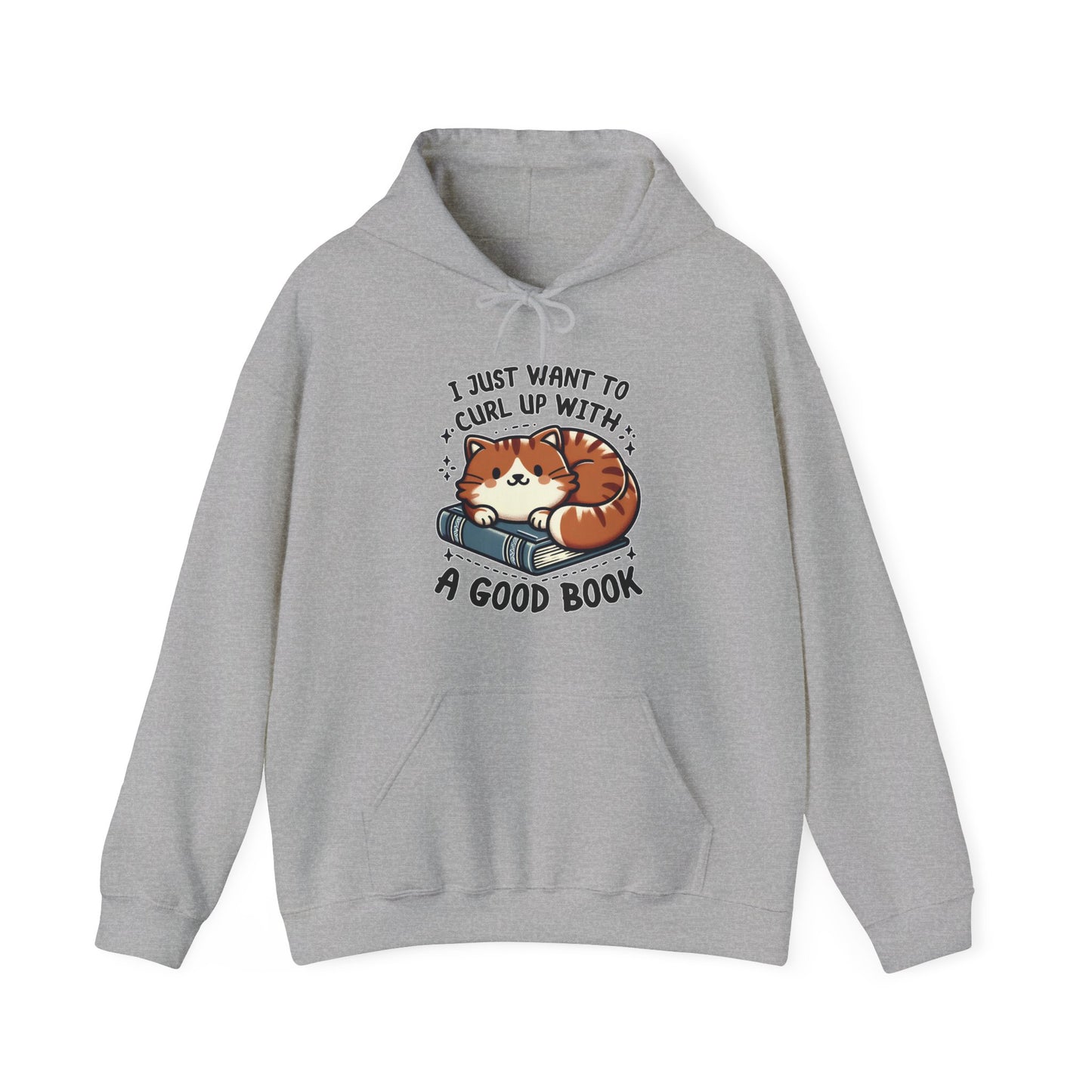 Curl Up With a Good Book Gender-Neutral Hoodie