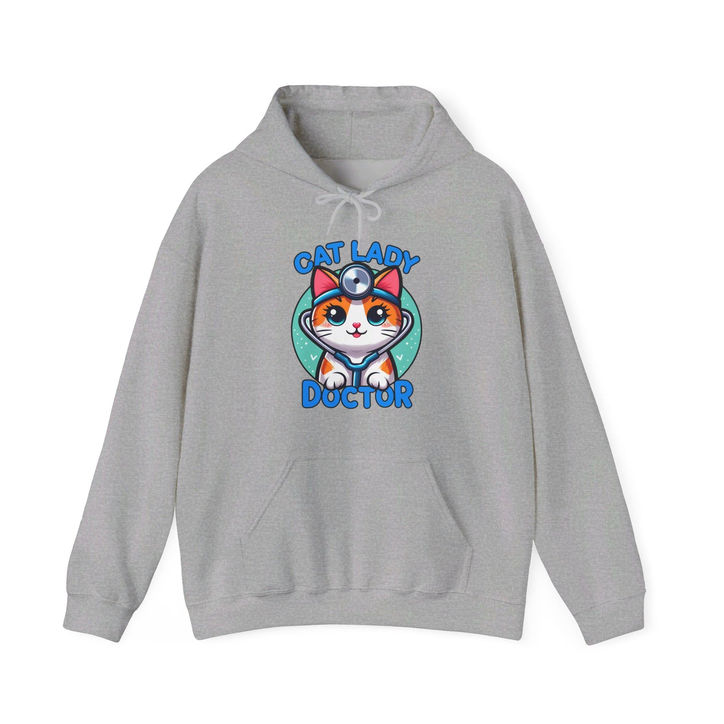 Cat Lady Doctor Gender-Neutral Hoodie