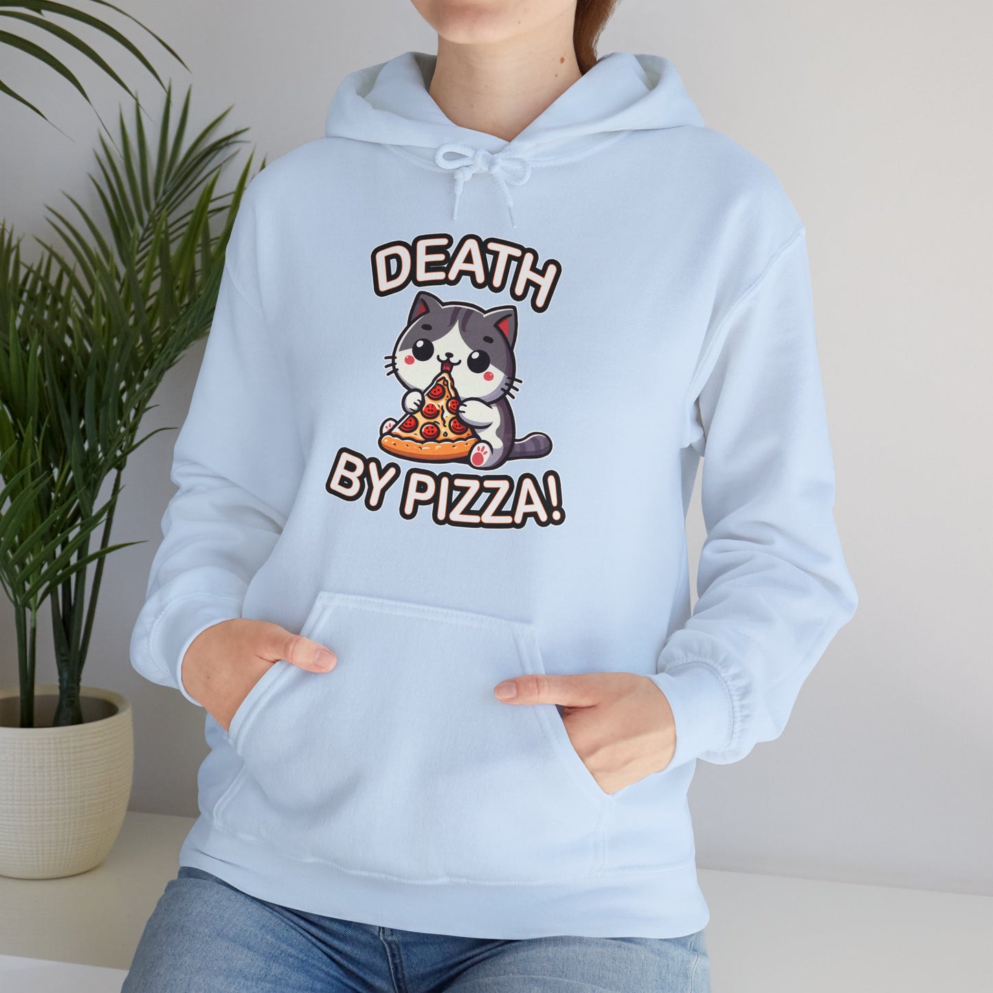 Death by Pizza Gender-Neutral Hoodie