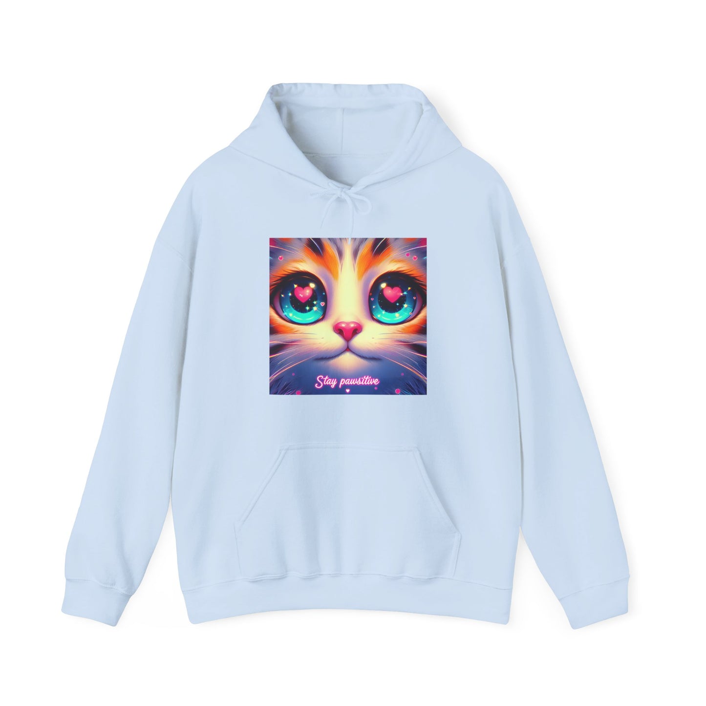 Stay Pawsitive Gender-Neutral Hoodie