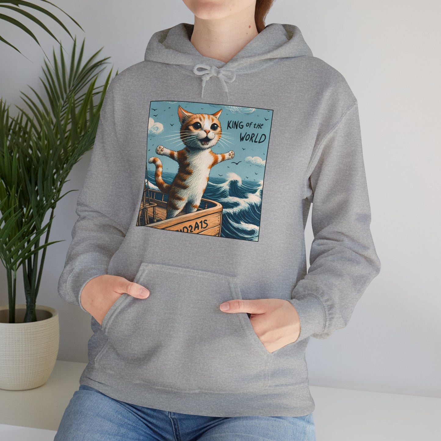 King of the World Gender-Neutral Hoodie