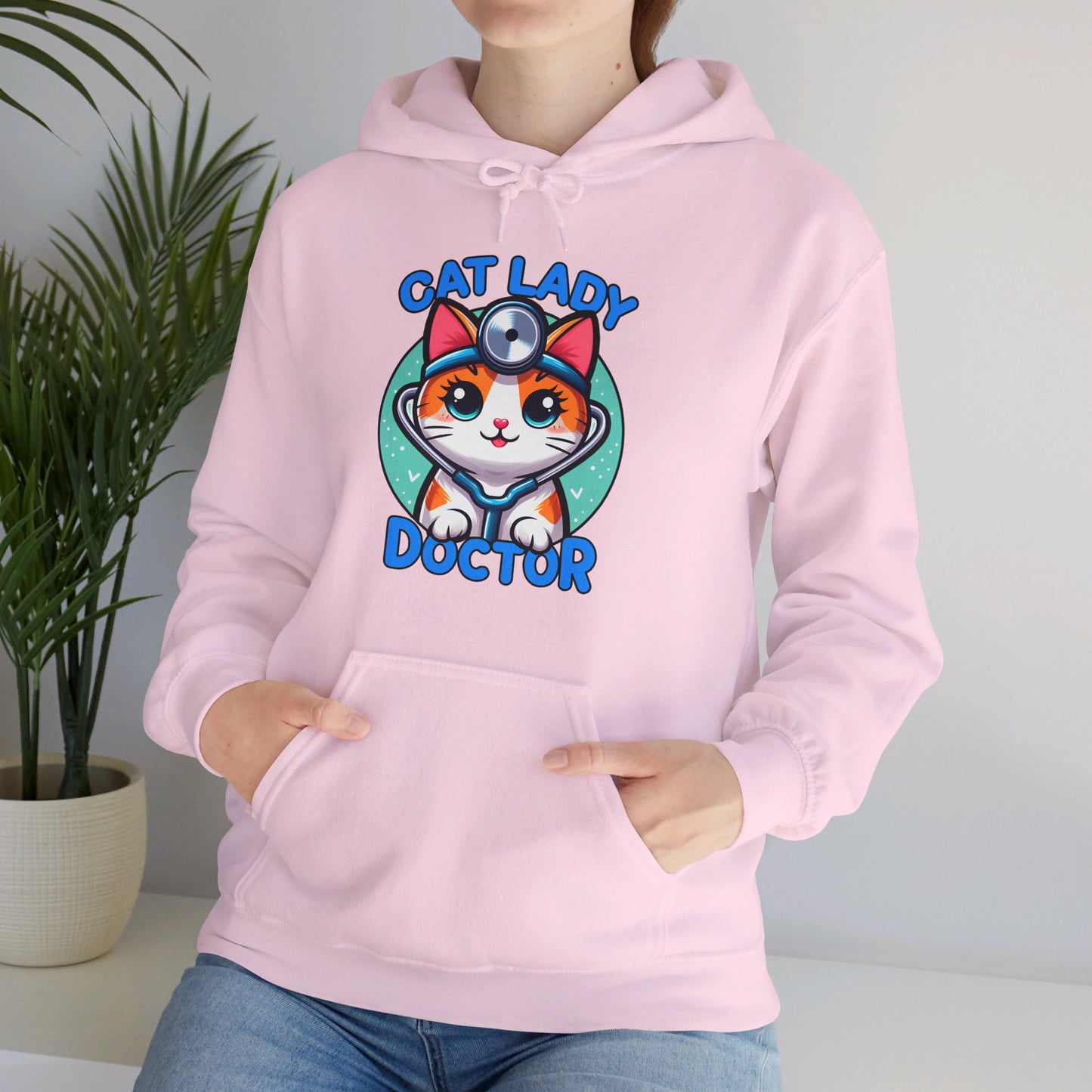 Cat Lady Doctor Gender-Neutral Hoodie