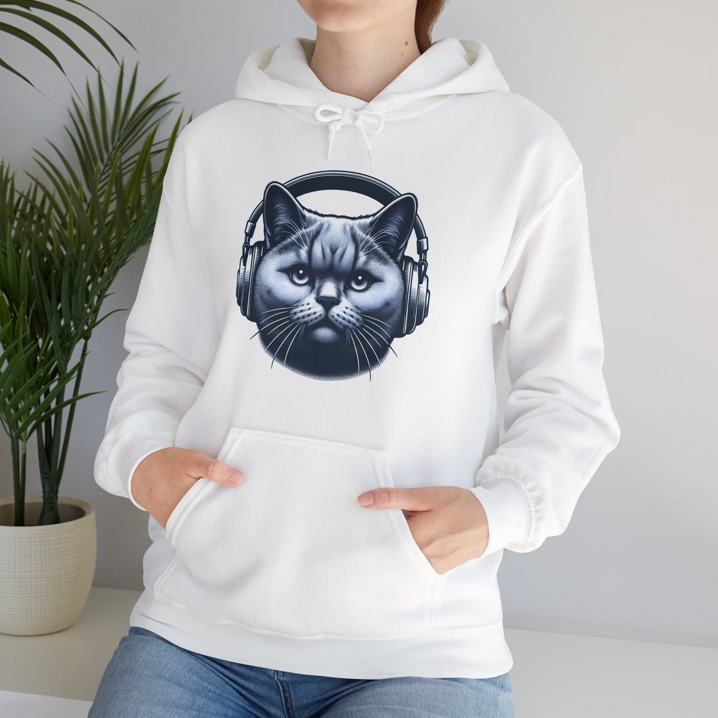 Headphones Cat Hoodie