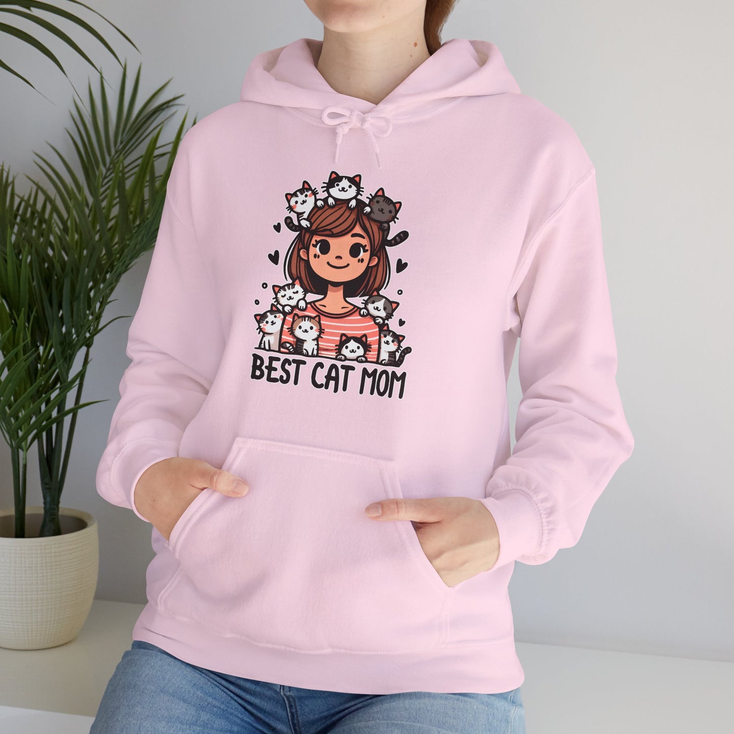 Best Cat Mom Gender-Neutral Hoodie