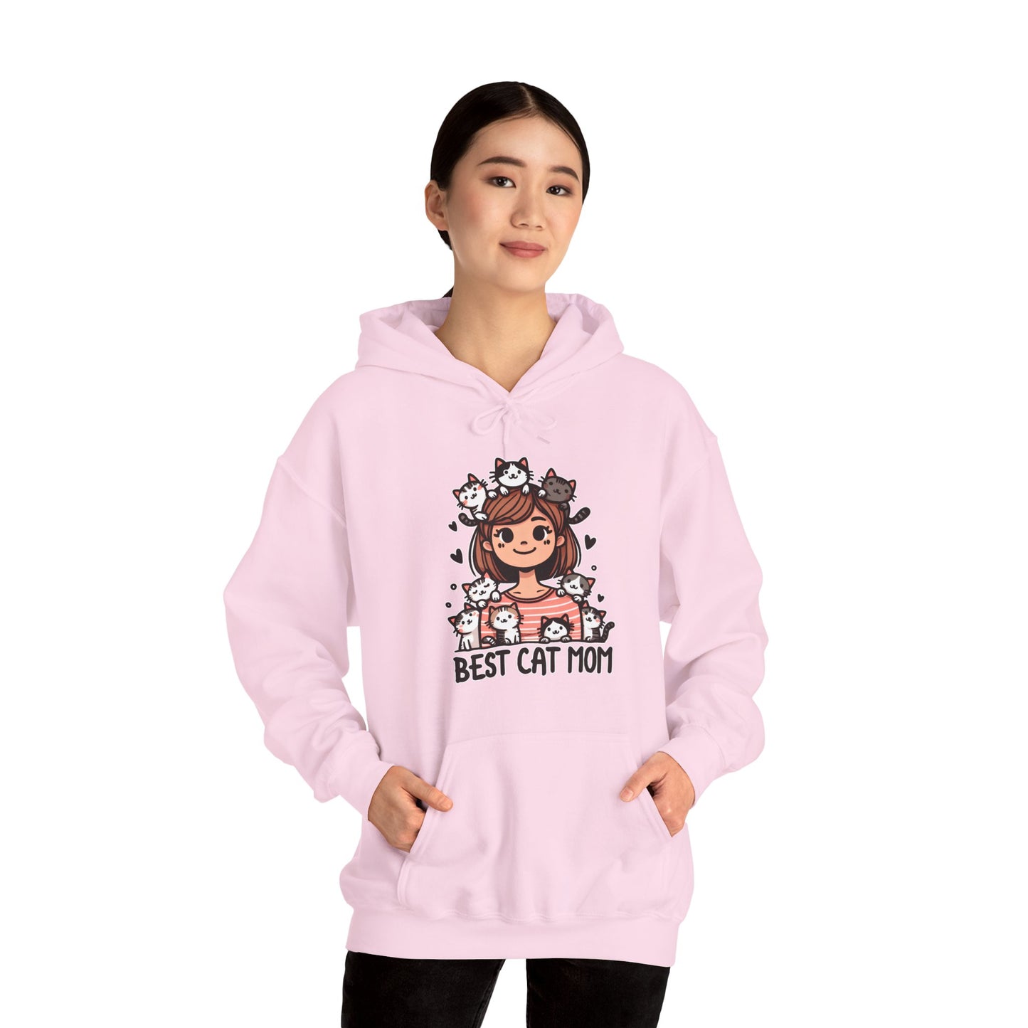 Best Cat Mom Gender-Neutral Hoodie