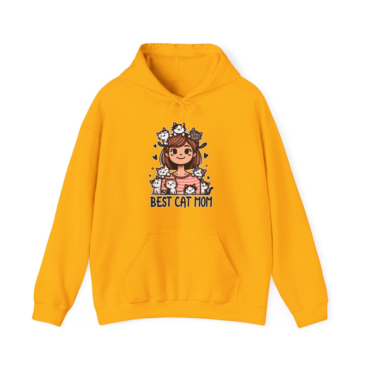 Best Cat Mom Gender-Neutral Hoodie