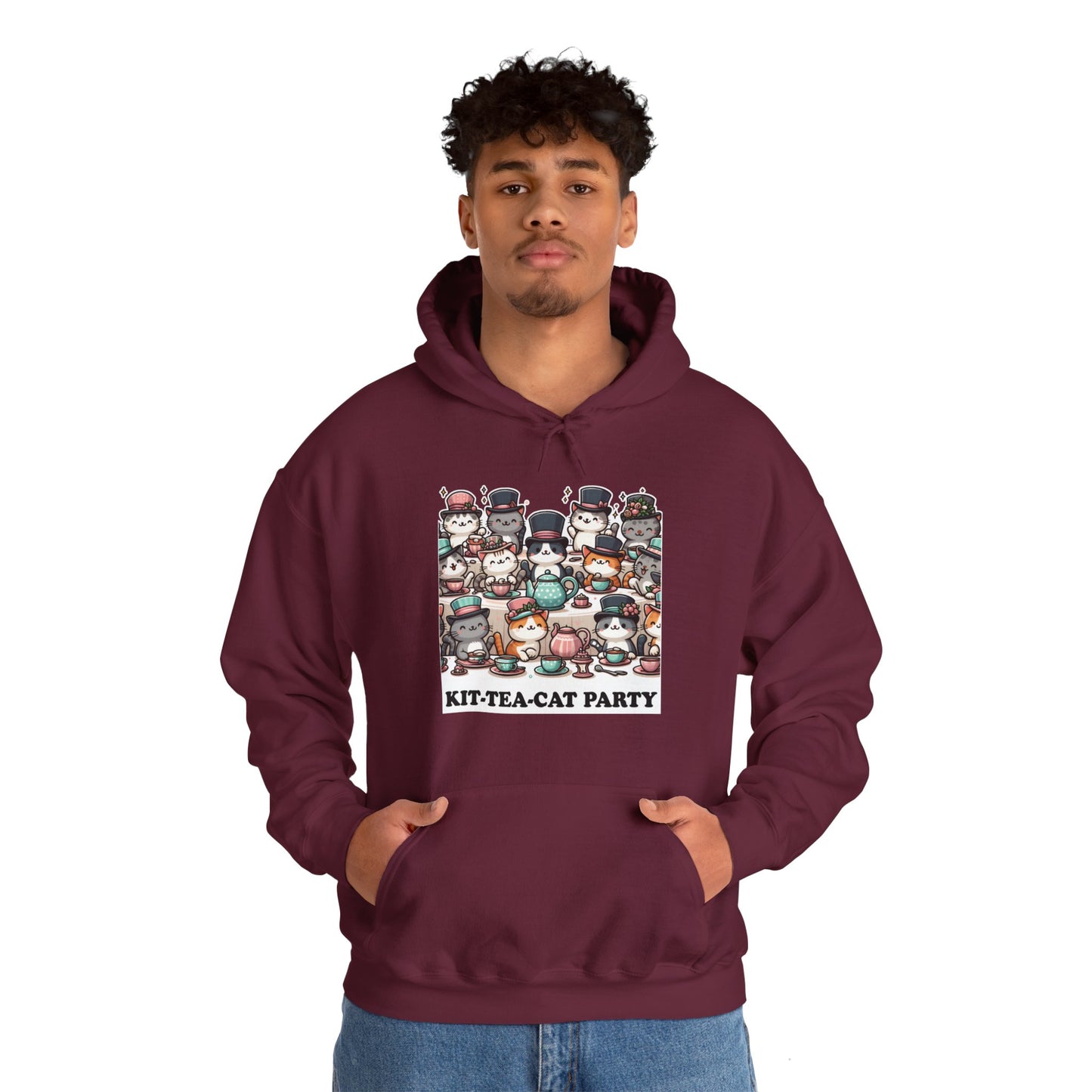Kit-Tea-Cat Party Hoodie