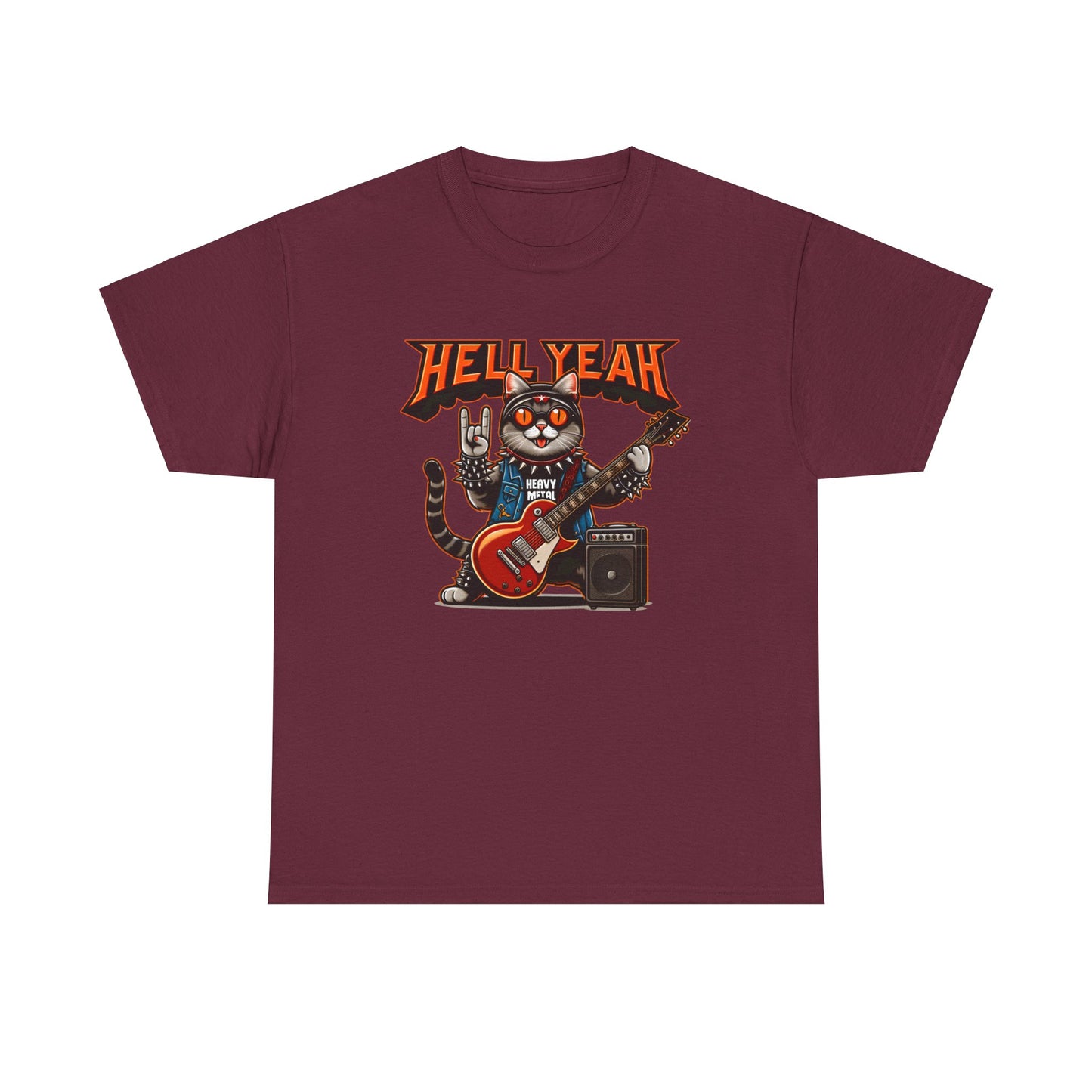 Heavy Metal Cat Unisex T-shirt
