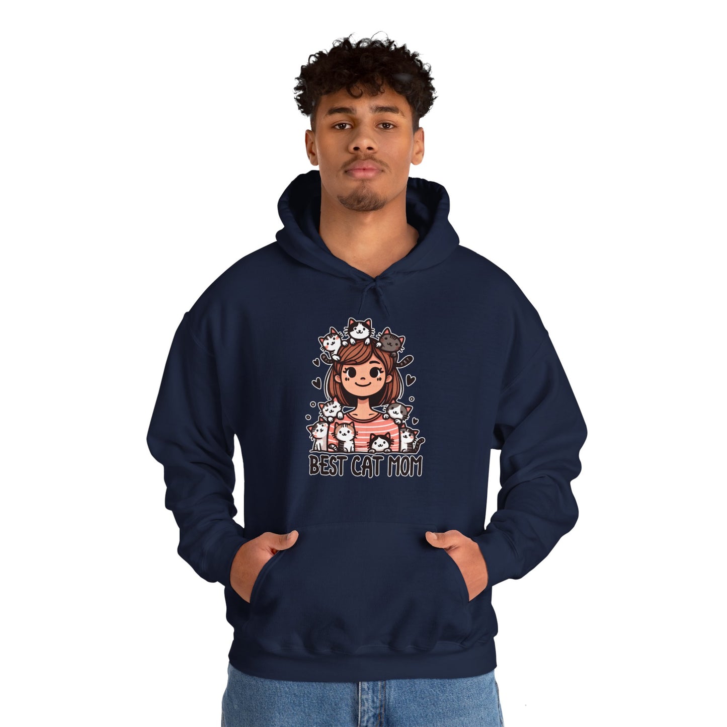 Best Cat Mom Gender-Neutral Hoodie