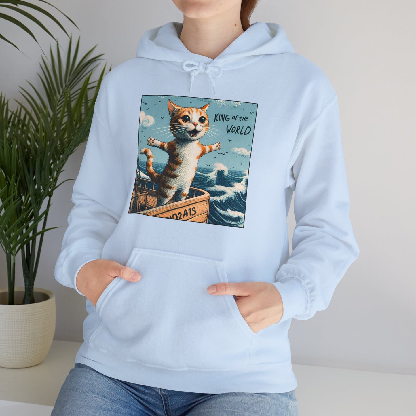 King of the World Gender-Neutral Hoodie