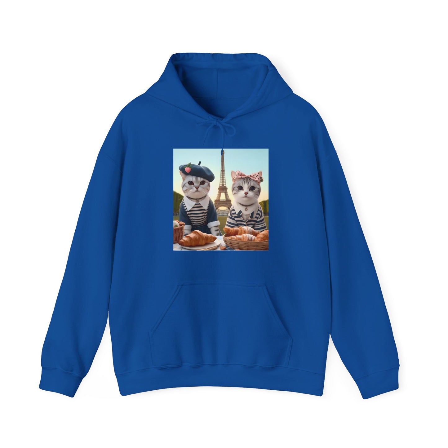Cats in Paris Gender-Neutral Hoodie