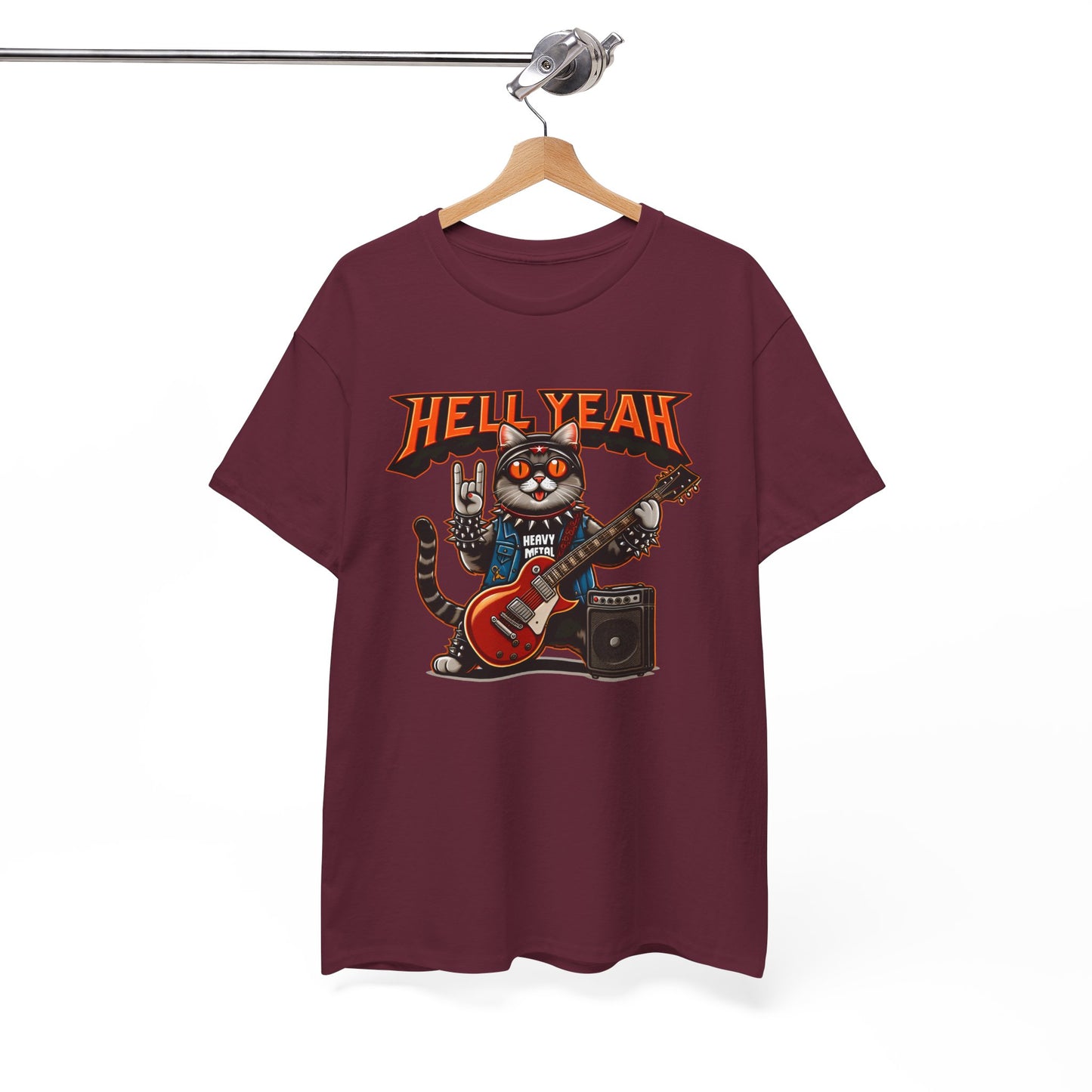 Heavy Metal Cat Unisex T-shirt