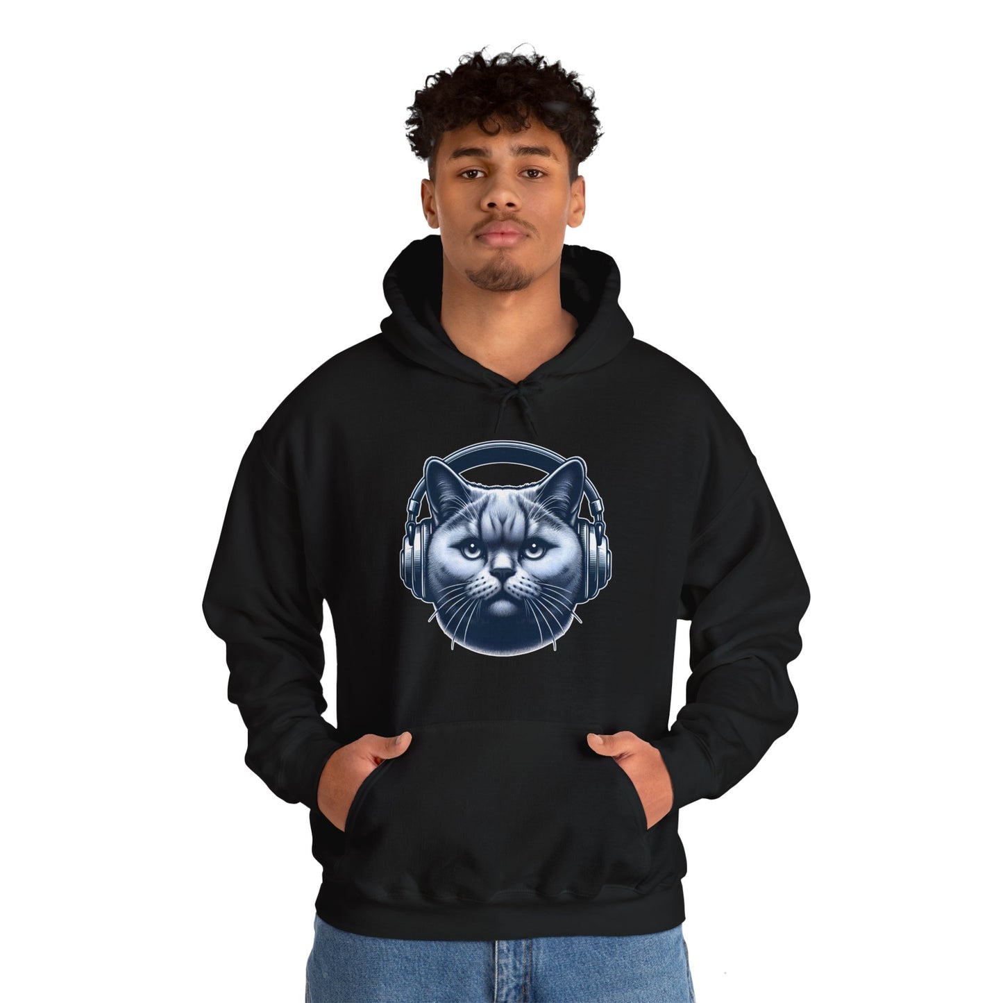 Headphones Cat Hoodie