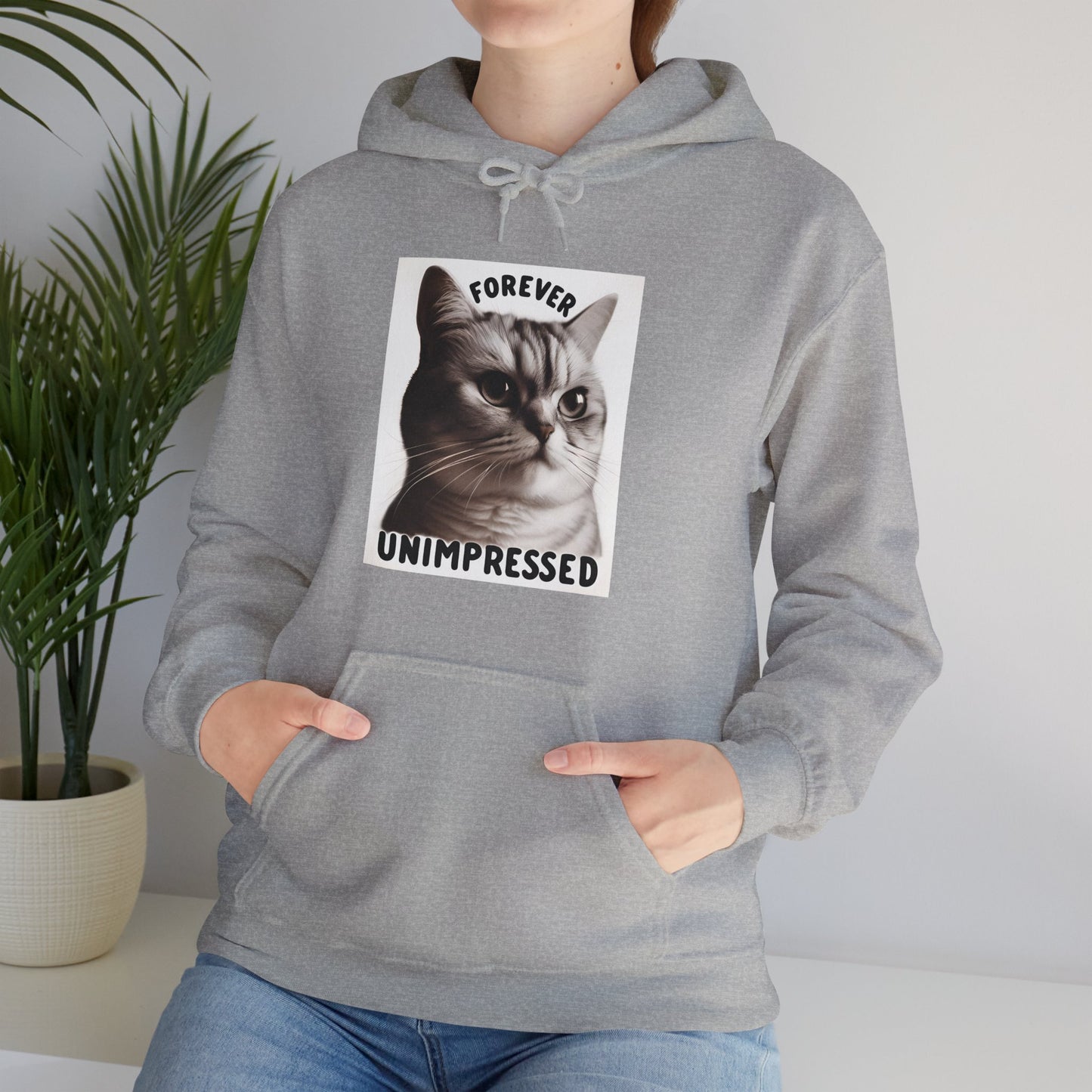 Forever Unimpressed Gender-Neutral Hoodie