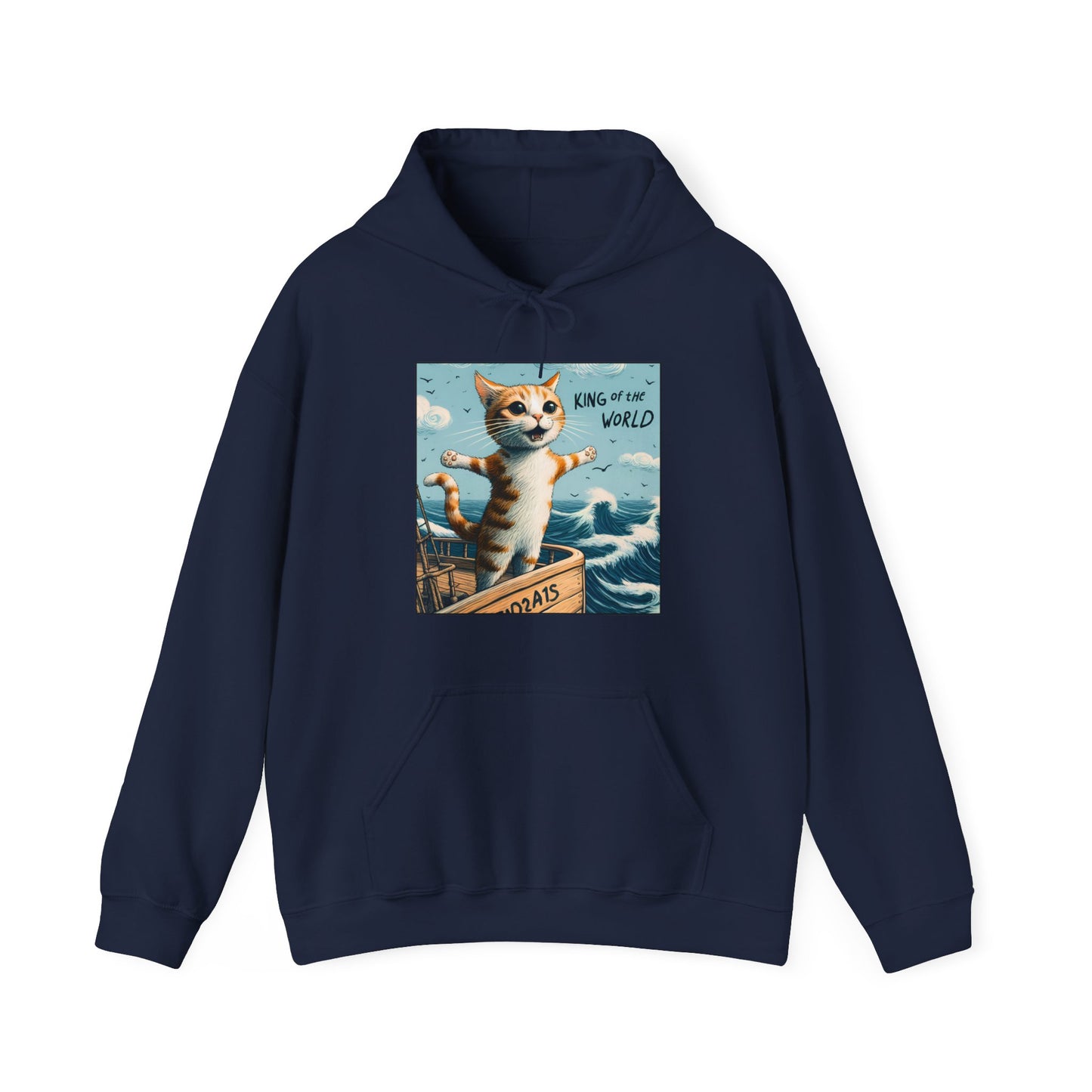 King of the World Gender-Neutral Hoodie