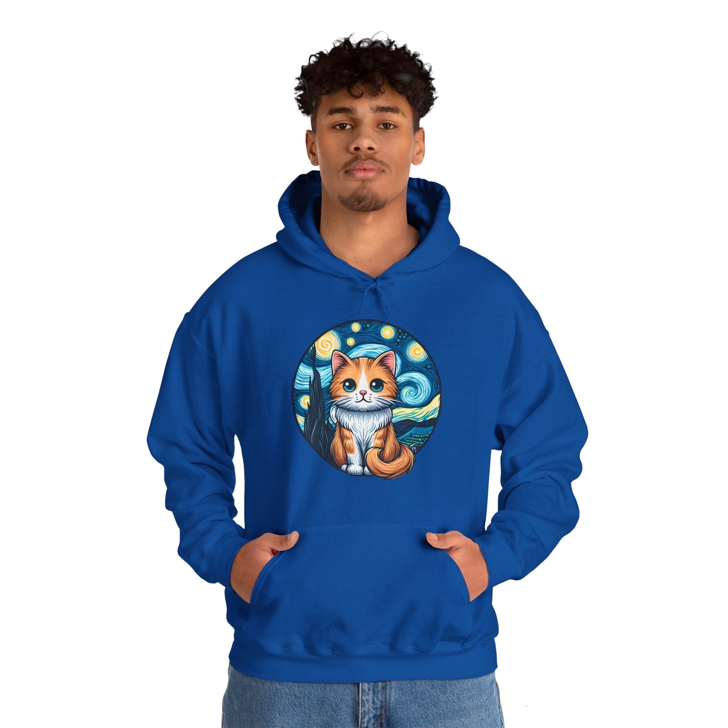 Van Gogh Cat Hoodie