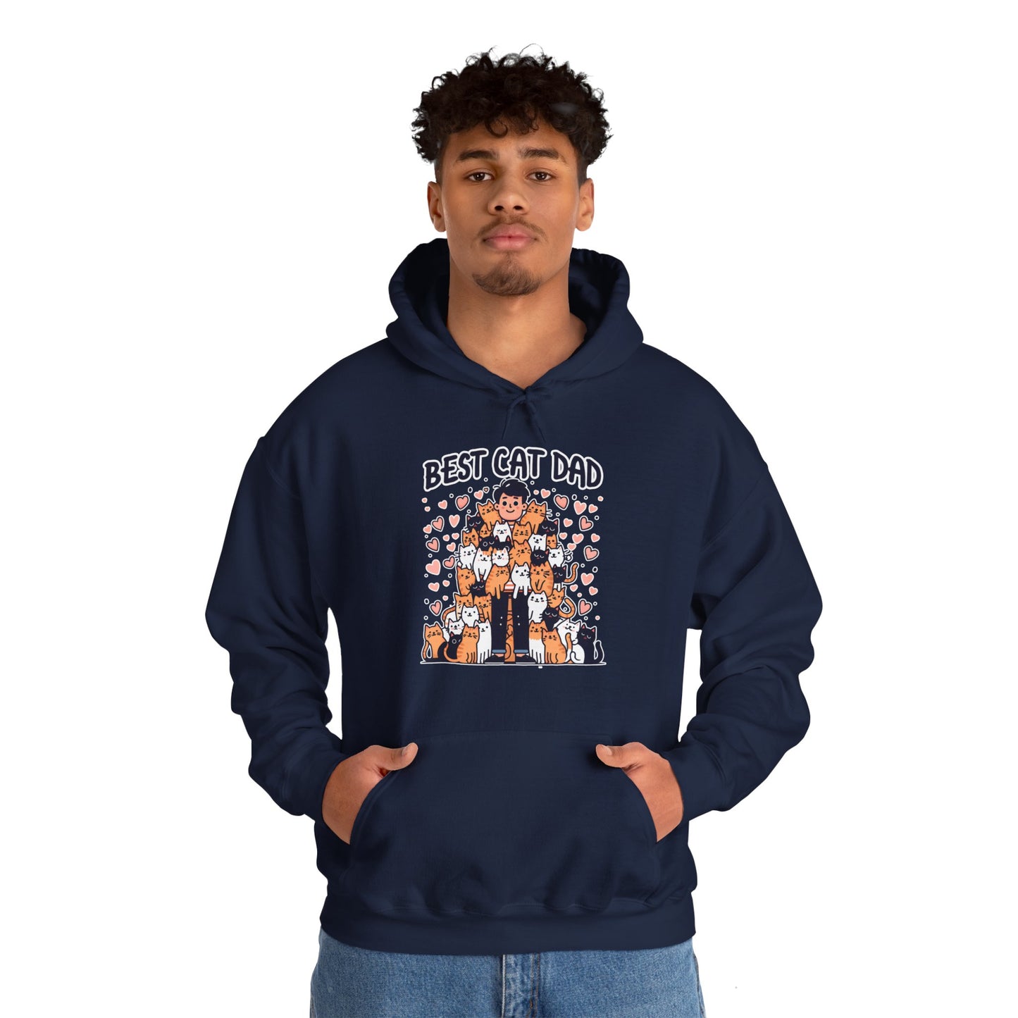 Best Cat Dad Gender-Neutral Hoodie