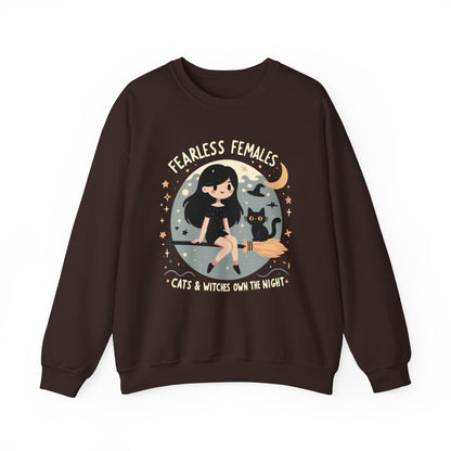 Fearless Females: Cats & Witches Own the Night Sweatshirt