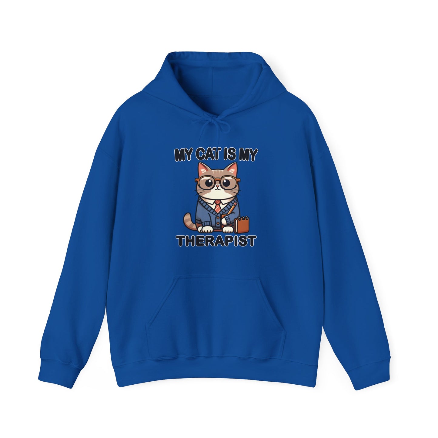 My Cat is My Therapist Gender-Neutral Hoodie