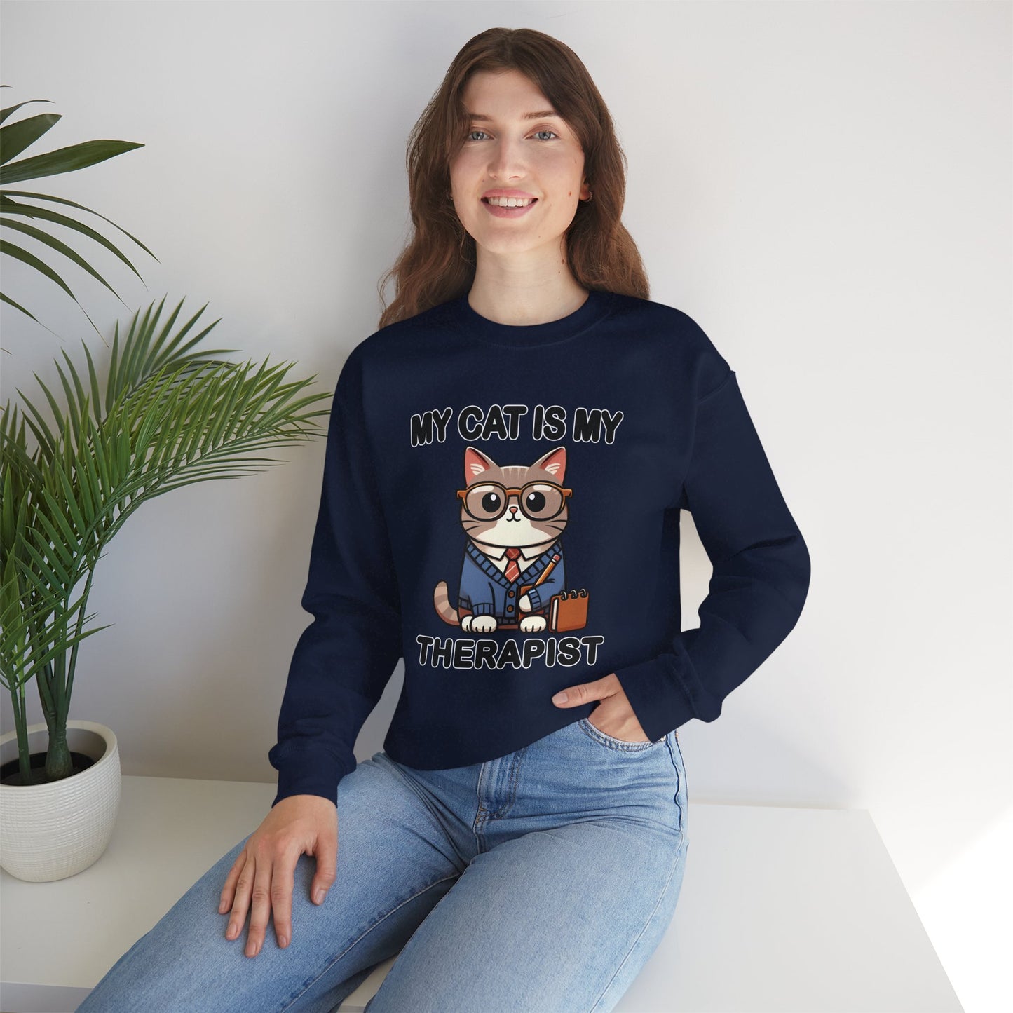 My Cat is My Therapist Sweatshirt