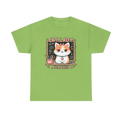 Cat Lady Teacher T-Shirt