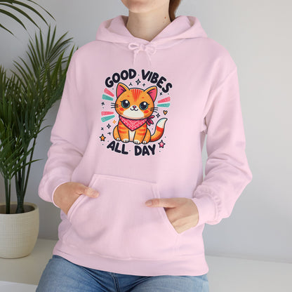 Good Vibes All Day Gender-Neutral Hoodie