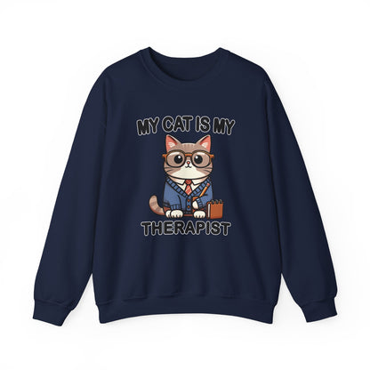 My Cat is My Therapist Sweatshirt