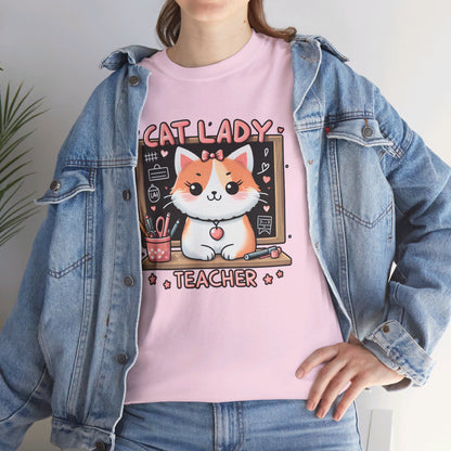 Cat Lady Teacher T-Shirt