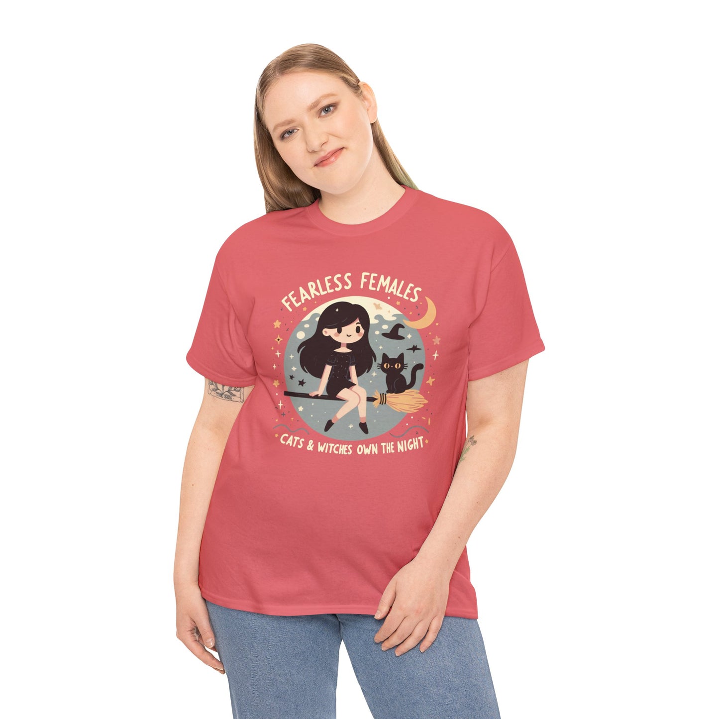 Fearless Females: Cats & Witches Own the Night T-Shirt