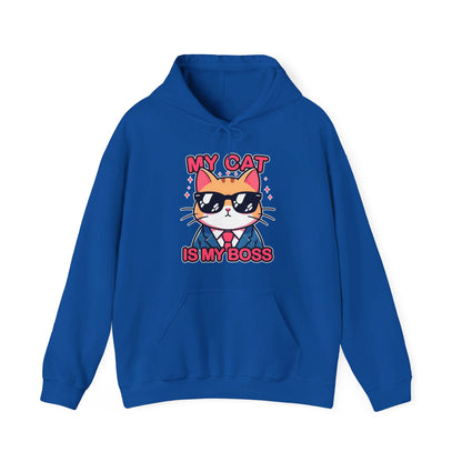 My Cat is my Boss Gender-Neutral Hoodie