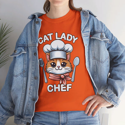 Cat Lady Chef T-Shirt