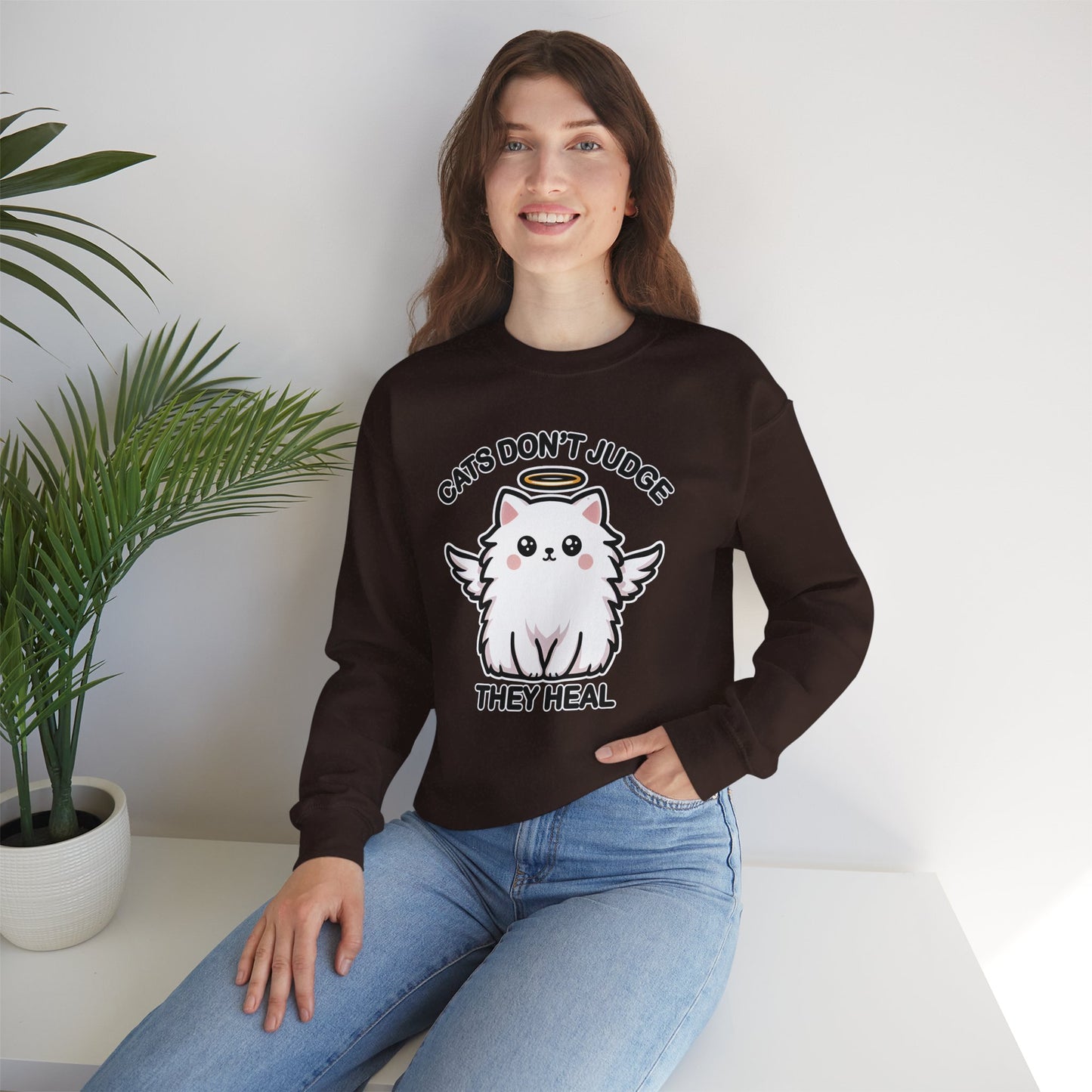 Cats Don't Judge, They Heal Sweatshirt