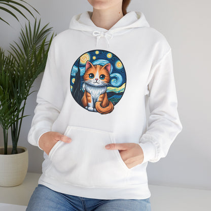 Van Gogh Cat Hoodie
