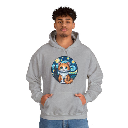 Van Gogh Cat Hoodie