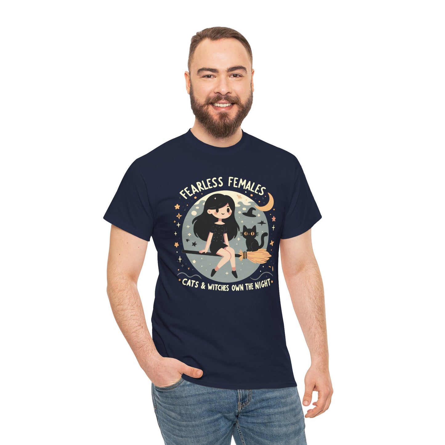 Fearless Females: Cats & Witches Own the Night T-Shirt