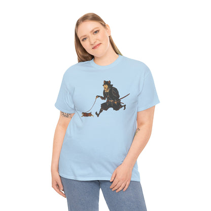 Samurai Walking Cat T-Shirt