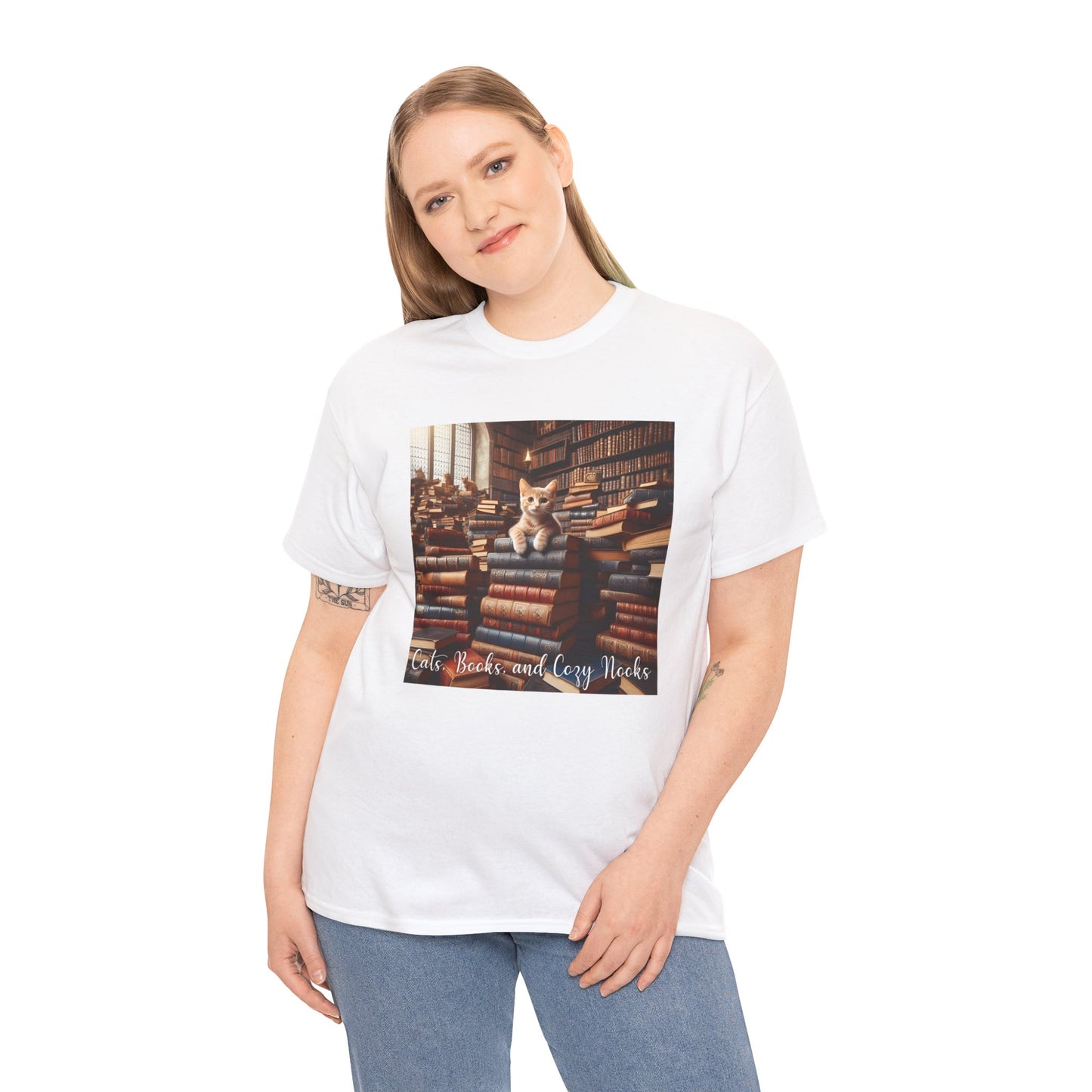 Cats, Books, and Cozy Nooks T-Shirt