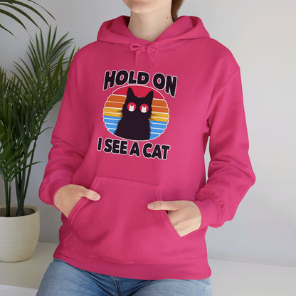 Hold On. I See a Cat Gender-Neutral Hoodie