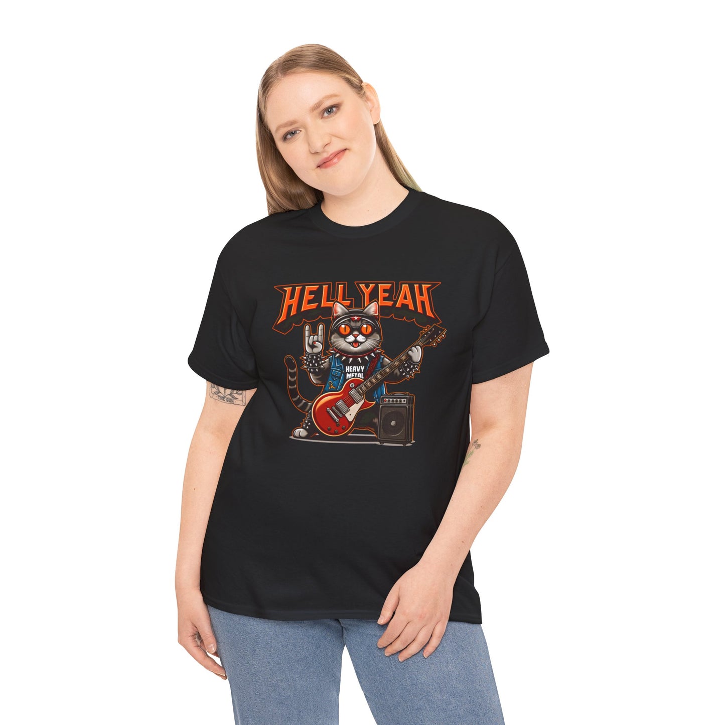 Heavy Metal Cat Unisex T-shirt