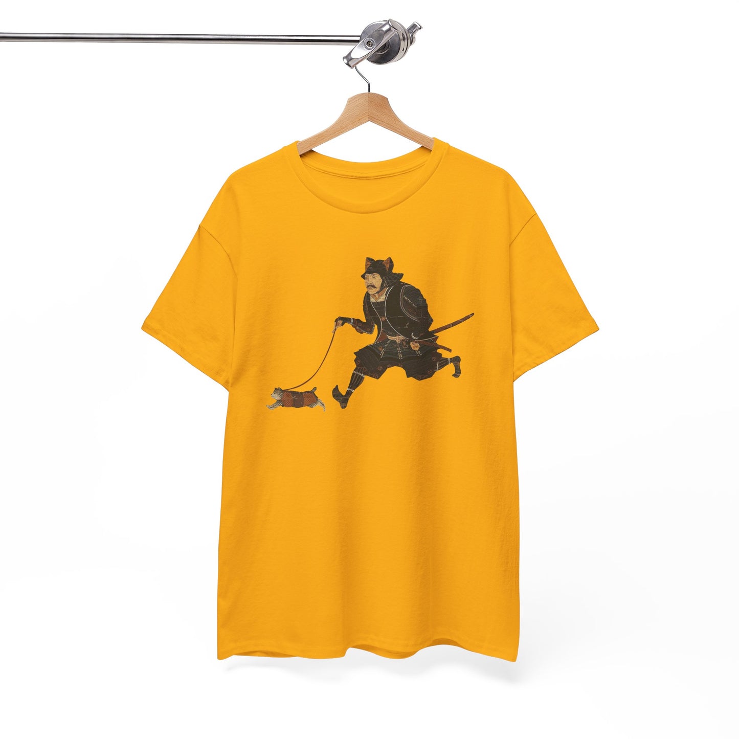 Samurai Walking Cat T-Shirt