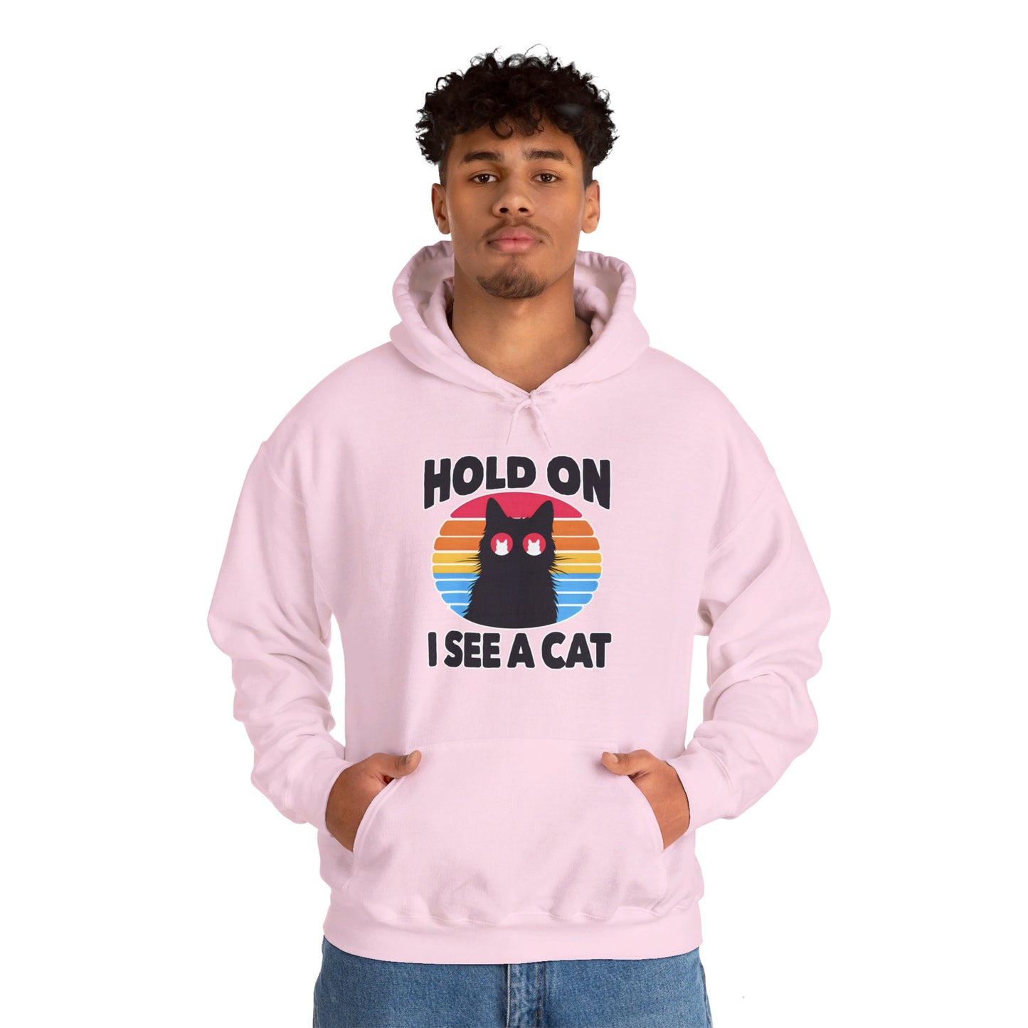 Hold On. I See a Cat Gender-Neutral Hoodie