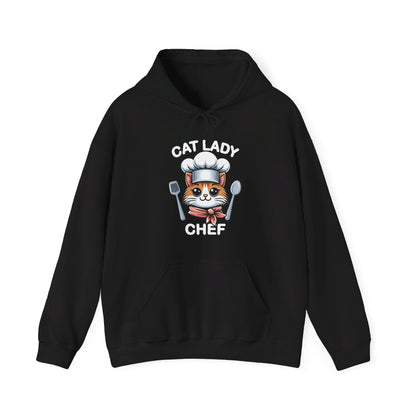 Cat Lady Chef Gender-Neutral Hoodie