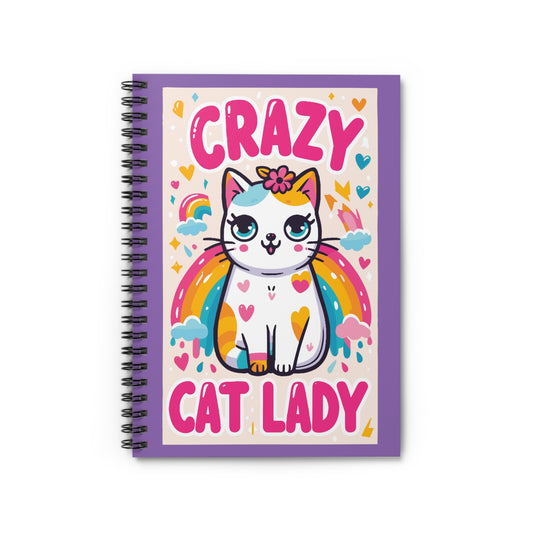 Crazy Cat Lady Spiral Notebook