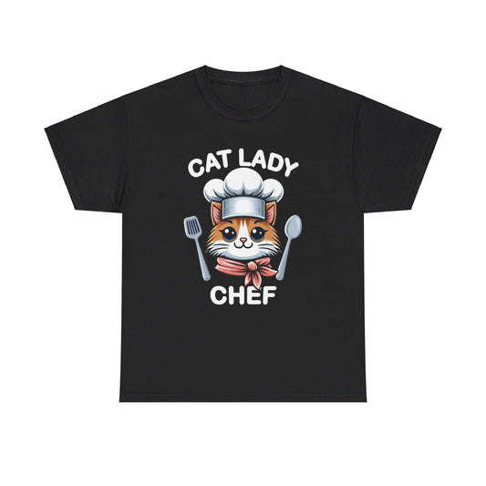 Cat Lady Chef T-Shirt